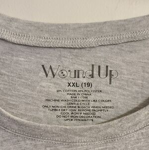 Wound Up Heather Gray XXL Tee